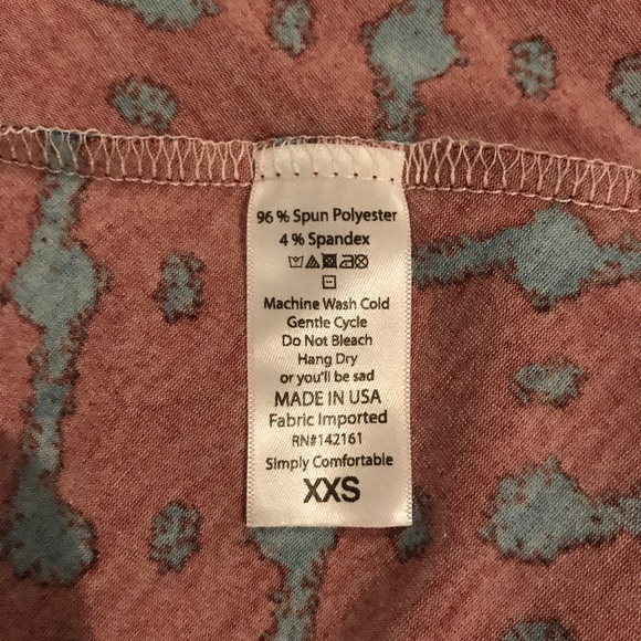 LuLaRoe MAXI - XXS wine/blue - Picture 5 of 5